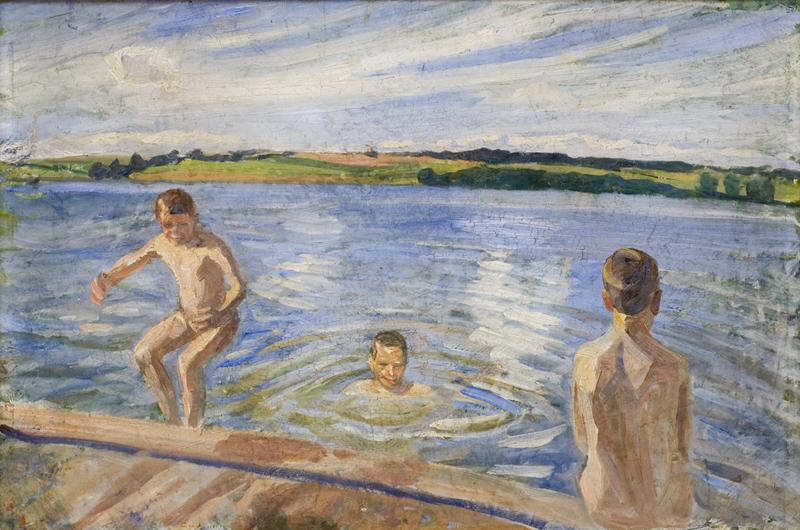Peter Hansen Boys Bathing china oil painting image